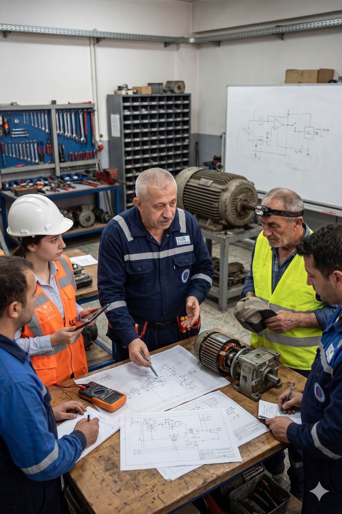 Elektrik ekibi keşif ve proje planlama